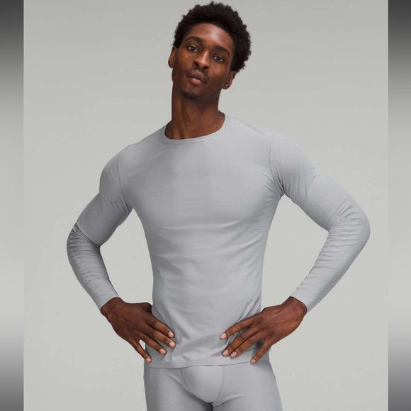 Lululemon SenseKnit Running Long Sleeve Rhino Grey Size Large NEW WITH TAGS - Picture 3 of 7